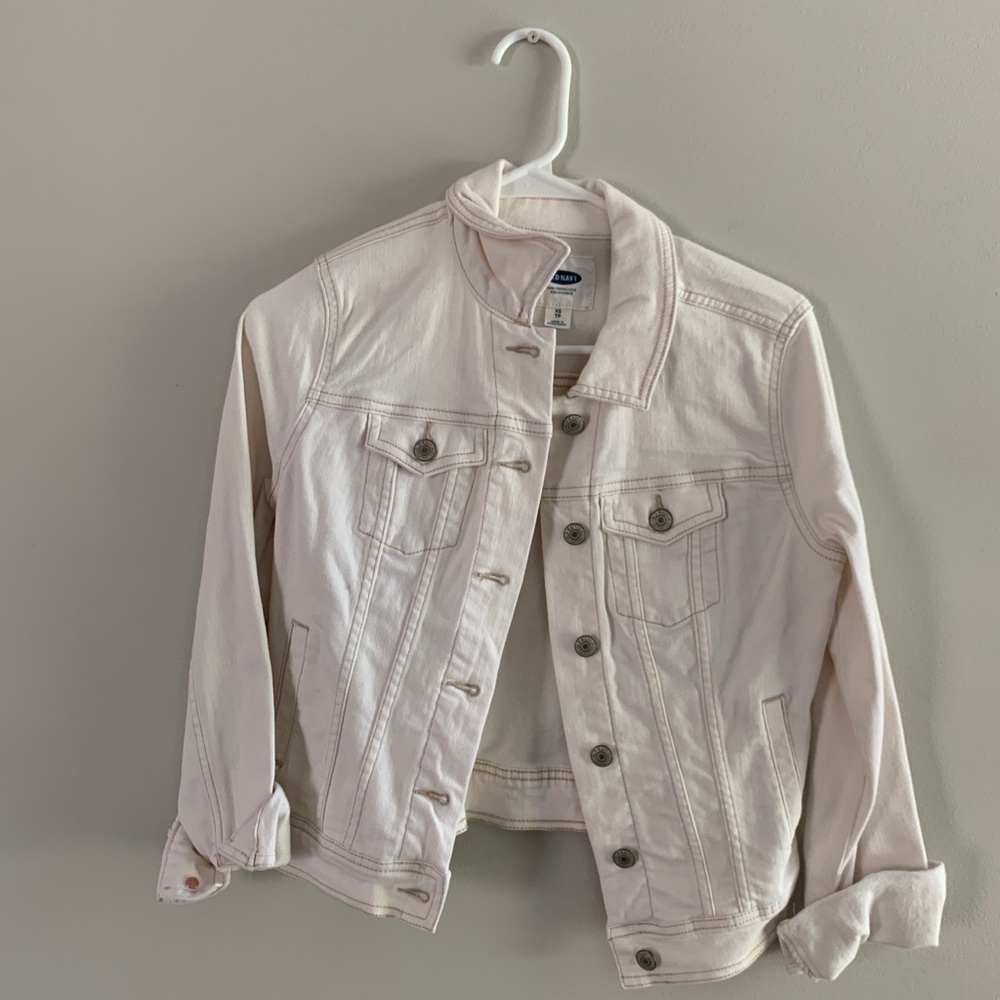 Old Navy White Denim Jacket
